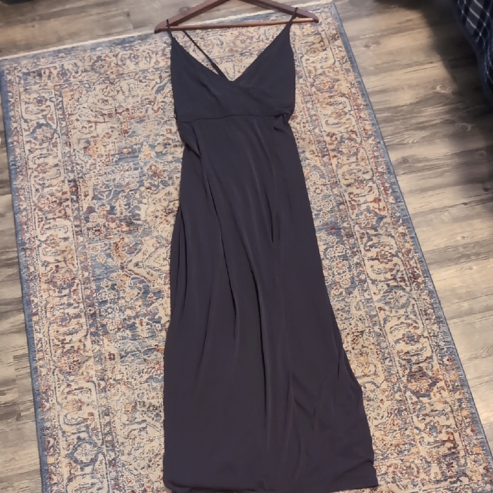 Womens Navy Wrap Dress/ Large